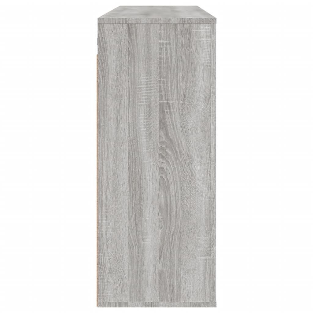 VidaXL Wandkast 80x33x80 cm bewerkt hout grijs sonoma eikenkleurig