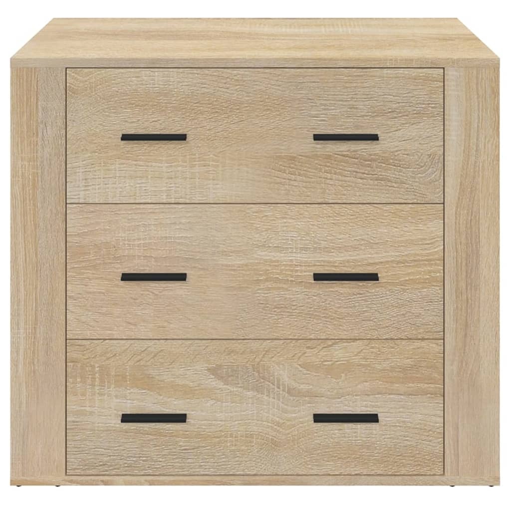 VidaXL Dressoir 80x33x70 cm bewerkt hout sonoma eikenkleurig