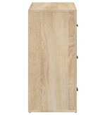 VidaXL Dressoir 80x33x70 cm bewerkt hout sonoma eikenkleurig