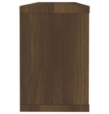 VidaXL Wandschappen kubus 6 st 60x15x23 cm bewerkt hout bruin eiken