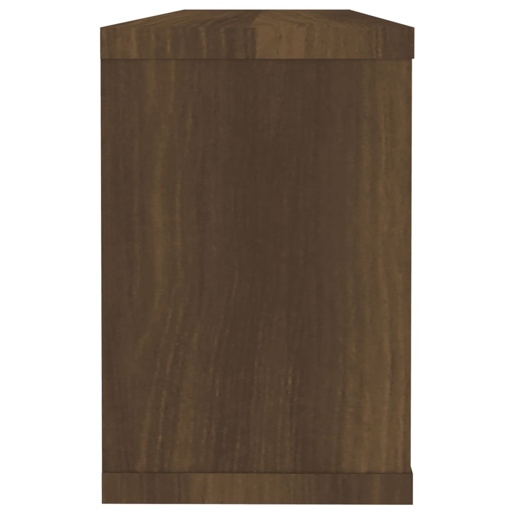 VidaXL Wandschappen kubus 6 st 60x15x23 cm bewerkt hout bruin eiken