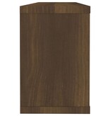 VidaXL Wandschappen kubus 2 st 60x15x23 cm bewerkt hout bruin eiken