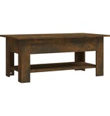 VidaXL Salontafel 102x55x42 cm bewerkt hout gerookt eikenkleurig