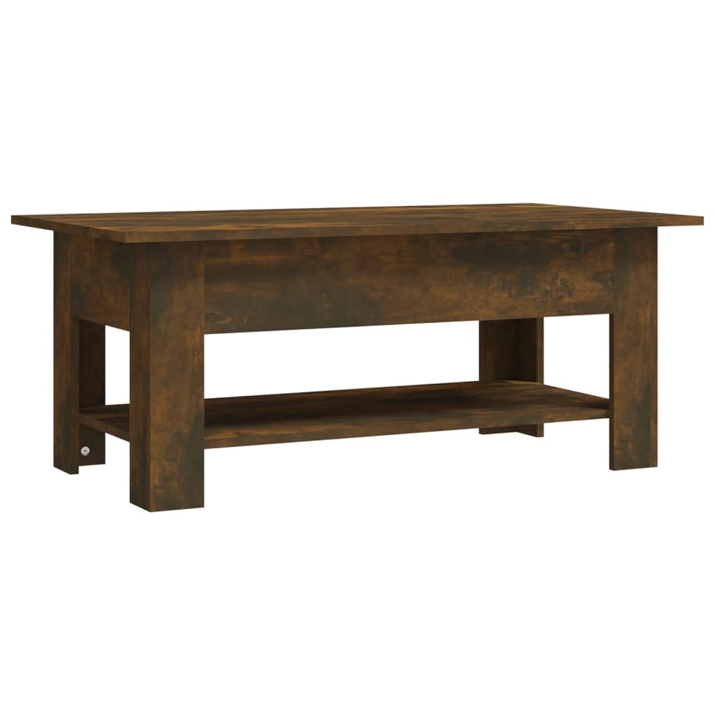 VidaXL Salontafel 102x55x42 cm bewerkt hout gerookt eikenkleurig