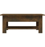 VidaXL Salontafel 102x55x42 cm bewerkt hout gerookt eikenkleurig
