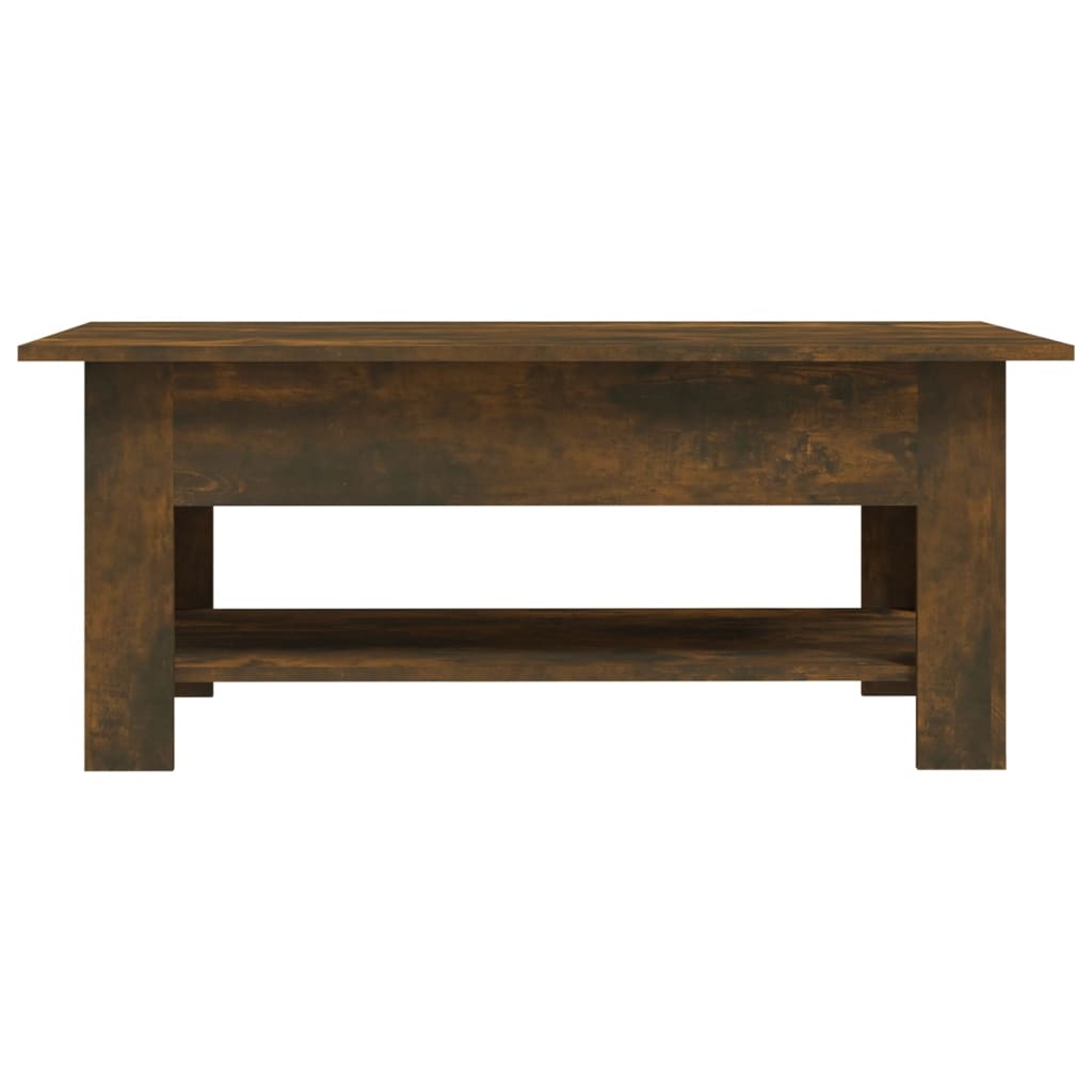 VidaXL Salontafel 102x55x42 cm bewerkt hout gerookt eikenkleurig