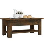 VidaXL Salontafel 102x55x42 cm bewerkt hout gerookt eikenkleurig