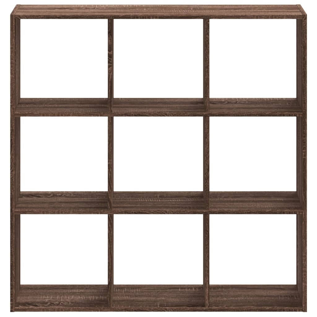 VidaXL Boekenkast 102x32x102 cm bewerkt hout bruin eikenkleur