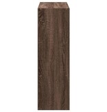 VidaXL Boekenkast 102x32x102 cm bewerkt hout bruin eikenkleur