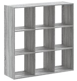 VidaXL Boekenkast 102x32x102 cm bewerkt hout grijs sonoma eikenkleurig