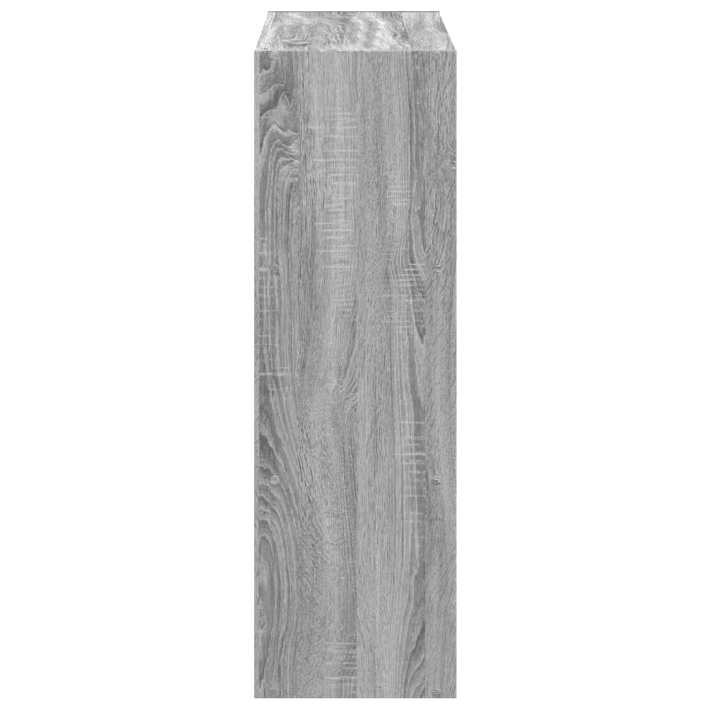 VidaXL Boekenkast 102x32x102 cm bewerkt hout grijs sonoma eikenkleurig