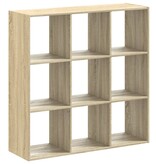 VidaXL Boekenkast 102x32x102 cm bewerkt hout sonoma eikenkleurig