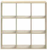 VidaXL Boekenkast 102x32x102 cm bewerkt hout sonoma eikenkleurig
