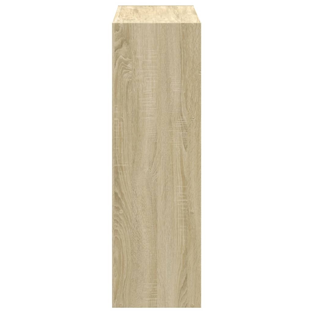 VidaXL Boekenkast 102x32x102 cm bewerkt hout sonoma eikenkleurig