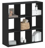 VidaXL Boekenkast 102x32x102 cm bewerkt hout zwart