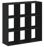 VidaXL Boekenkast 102x32x102 cm bewerkt hout zwart