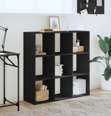 VidaXL Boekenkast 102x32x102 cm bewerkt hout zwart