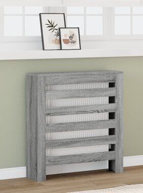 VidaXL Radiatorombouw 78x20x82 cm bewerkt hout grijs sonoma eikenkleur