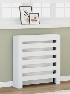 VidaXL Radiatorombouw 78x20x82 cm bewerkt hout wit