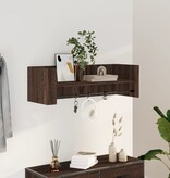 VidaXL Wandschap 100x35x30,5 cm bewerkt hout bruin eikenkleurig