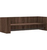 VidaXL Wandschap 100x35x30,5 cm bewerkt hout bruin eikenkleurig