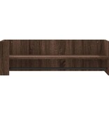 VidaXL Wandschap 100x35x30,5 cm bewerkt hout bruin eikenkleurig