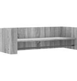 VidaXL Wandschap 100x35x30,5 cm bewerkt hout grijs sonoma eikenkleurig