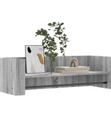 VidaXL Wandschap 100x35x30,5 cm bewerkt hout grijs sonoma eikenkleurig