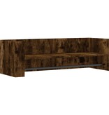 VidaXL Wandschap 100x35x30,5 cm bewerkt hout gerookt eikenkleurig