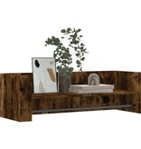 VidaXL Wandschap 100x35x30,5 cm bewerkt hout gerookt eikenkleurig