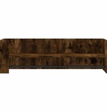 VidaXL Wandschap 100x35x30,5 cm bewerkt hout gerookt eikenkleurig