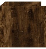 VidaXL Wandschap 100x35x30,5 cm bewerkt hout gerookt eikenkleurig