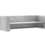 VidaXL Wandschap 100x35x30,5 cm bewerkt hout betongrijs