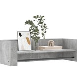 VidaXL Wandschap 100x35x30,5 cm bewerkt hout betongrijs