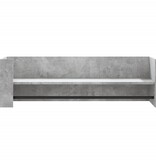 VidaXL Wandschap 100x35x30,5 cm bewerkt hout betongrijs