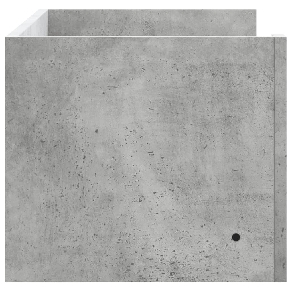VidaXL Wandschap 100x35x30,5 cm bewerkt hout betongrijs