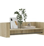 VidaXL Wandschap 100x35x30,5 cm bewerkt hout sonoma eikenkleurig