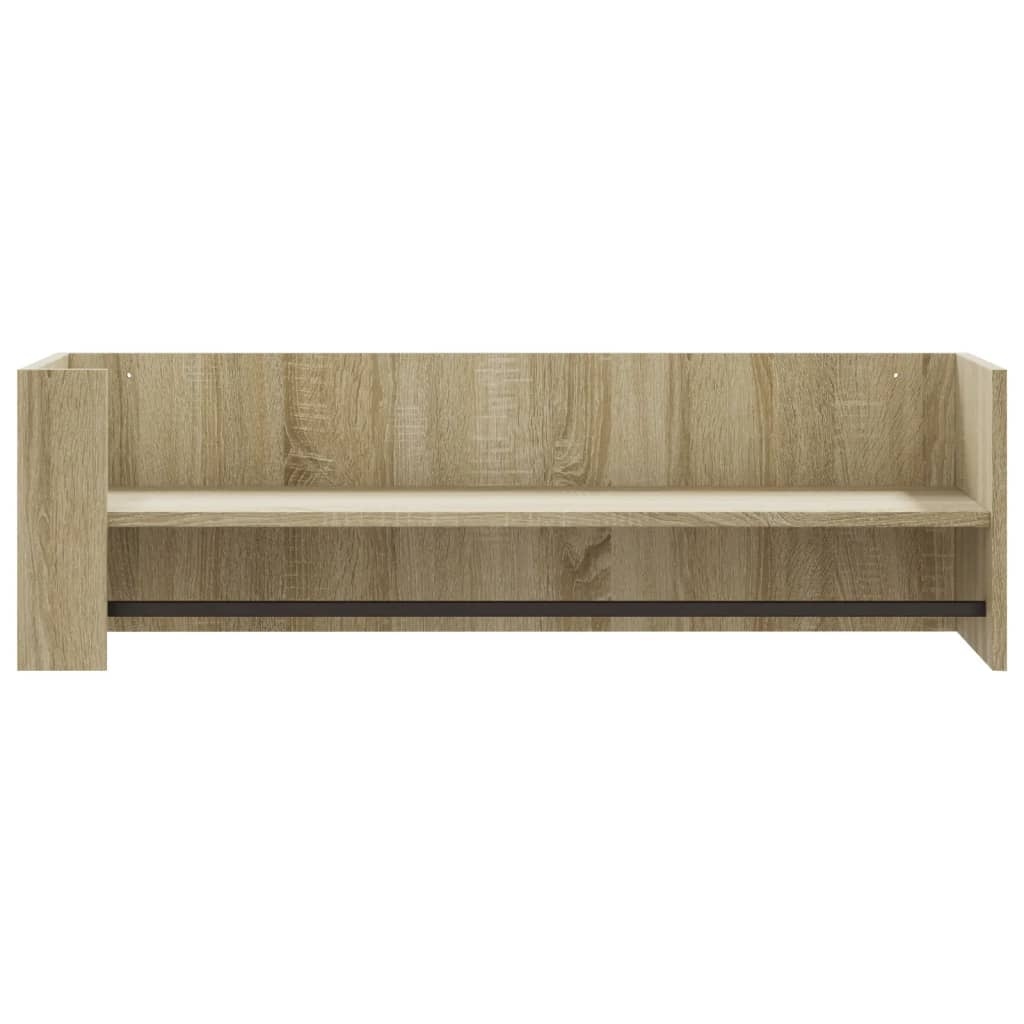 VidaXL Wandschap 100x35x30,5 cm bewerkt hout sonoma eikenkleurig