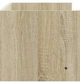 VidaXL Wandschap 100x35x30,5 cm bewerkt hout sonoma eikenkleurig