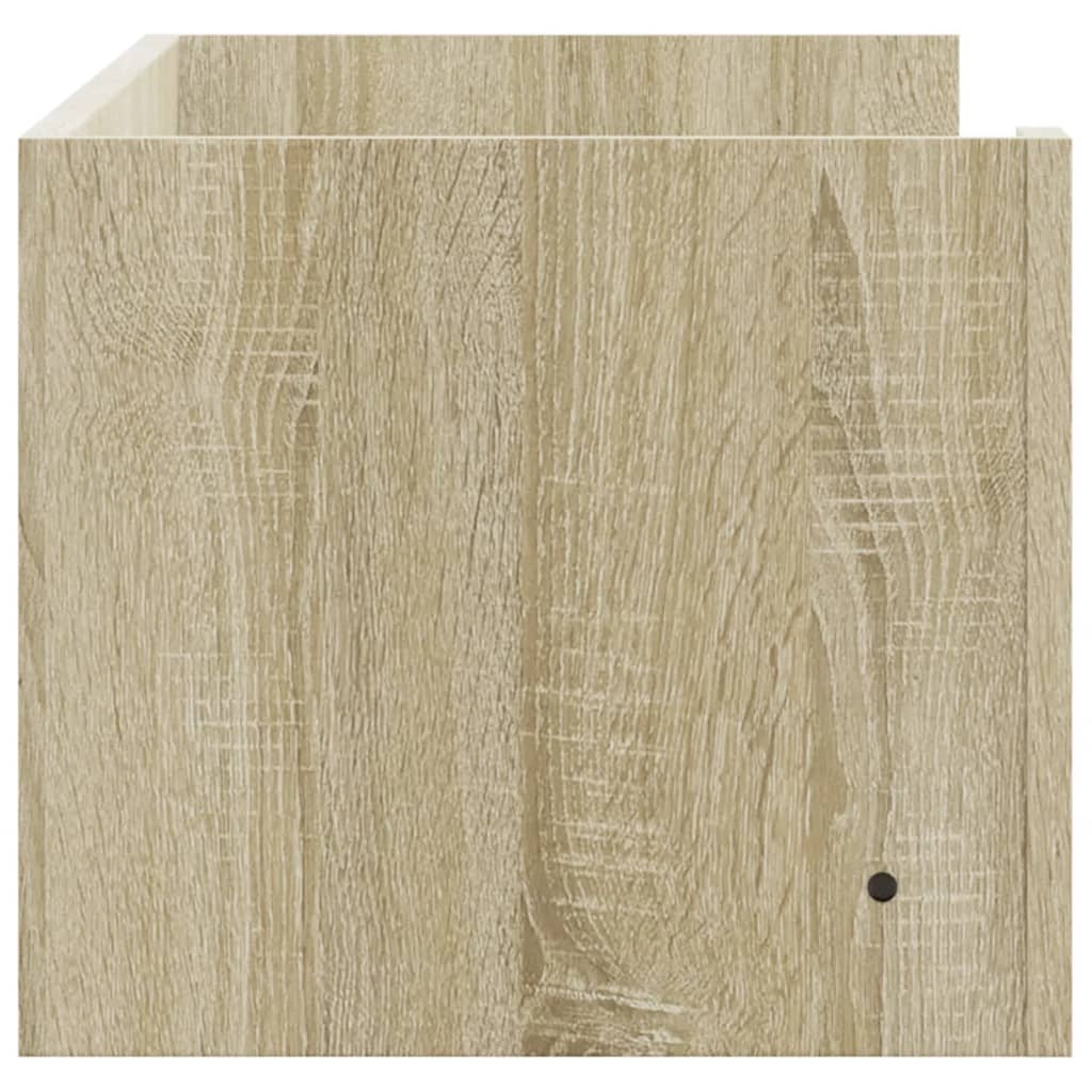 VidaXL Wandschap 100x35x30,5 cm bewerkt hout sonoma eikenkleurig