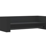 VidaXL Wandschap 100x35x30,5 cm bewerkt hout zwart