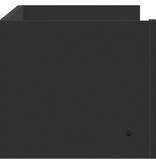 VidaXL Wandschap 100x35x30,5 cm bewerkt hout zwart