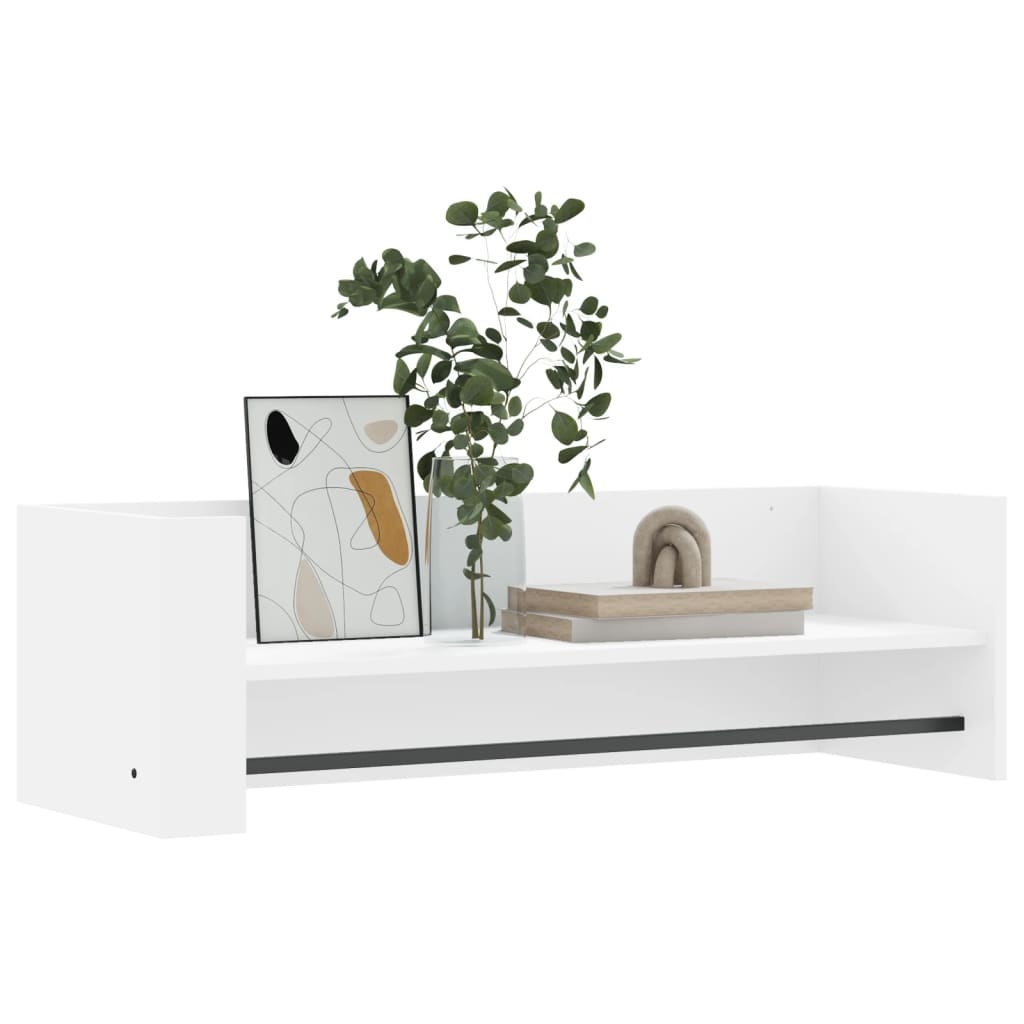 VidaXL Wandschap 100x35x30,5 cm bewerkt hout wit