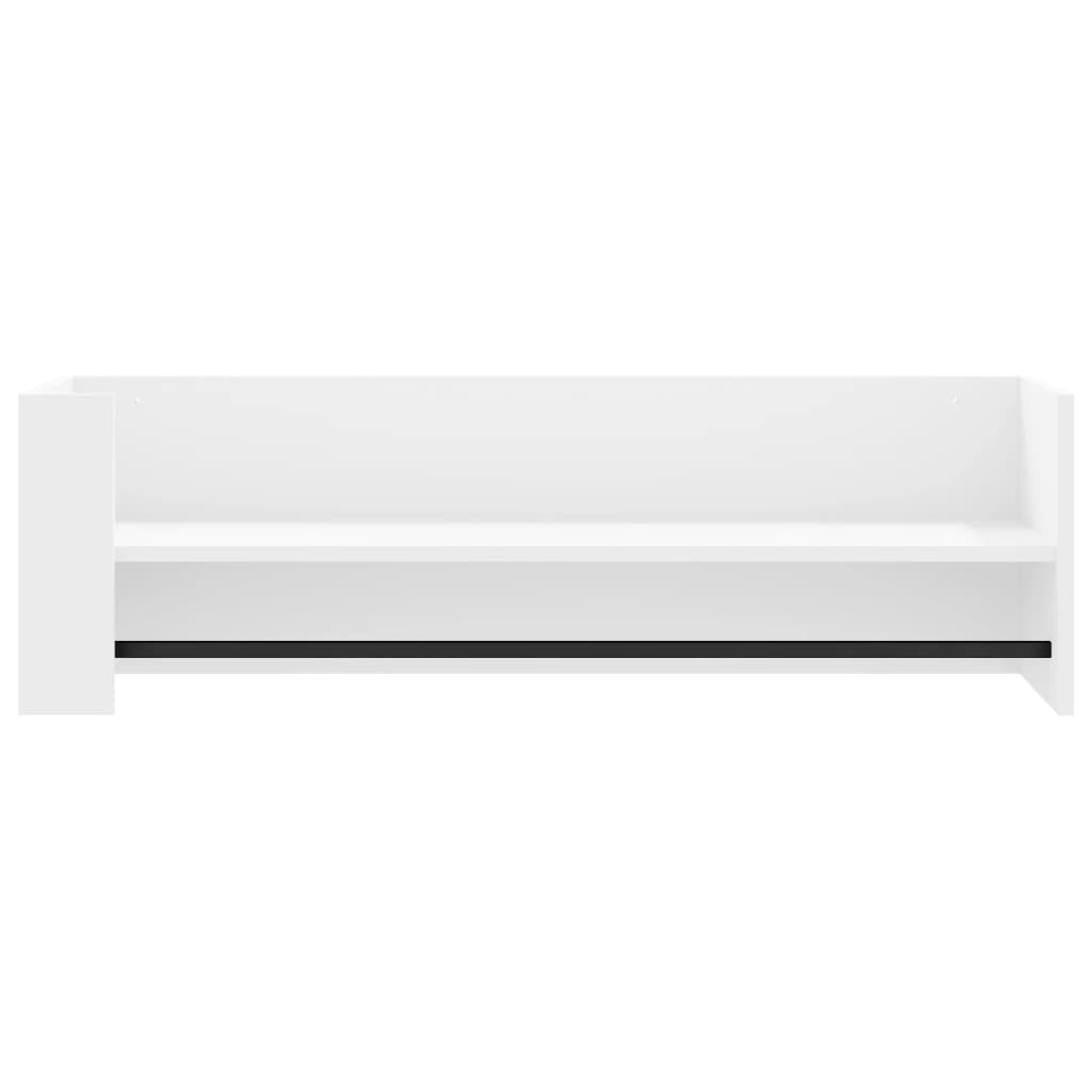 VidaXL Wandschap 100x35x30,5 cm bewerkt hout wit