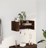 VidaXL Wandschap 70,5x35x30,5 cm bewerkt hout bruin eikenkleurig