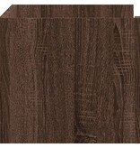 VidaXL Wandschap 70,5x35x30,5 cm bewerkt hout bruin eikenkleurig