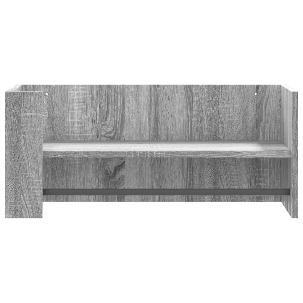 VidaXL Wandschap 70,5x35x30,5cm bewerkt hout grijs sonoma eikenkleurig