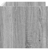 VidaXL Wandschap 70,5x35x30,5cm bewerkt hout grijs sonoma eikenkleurig