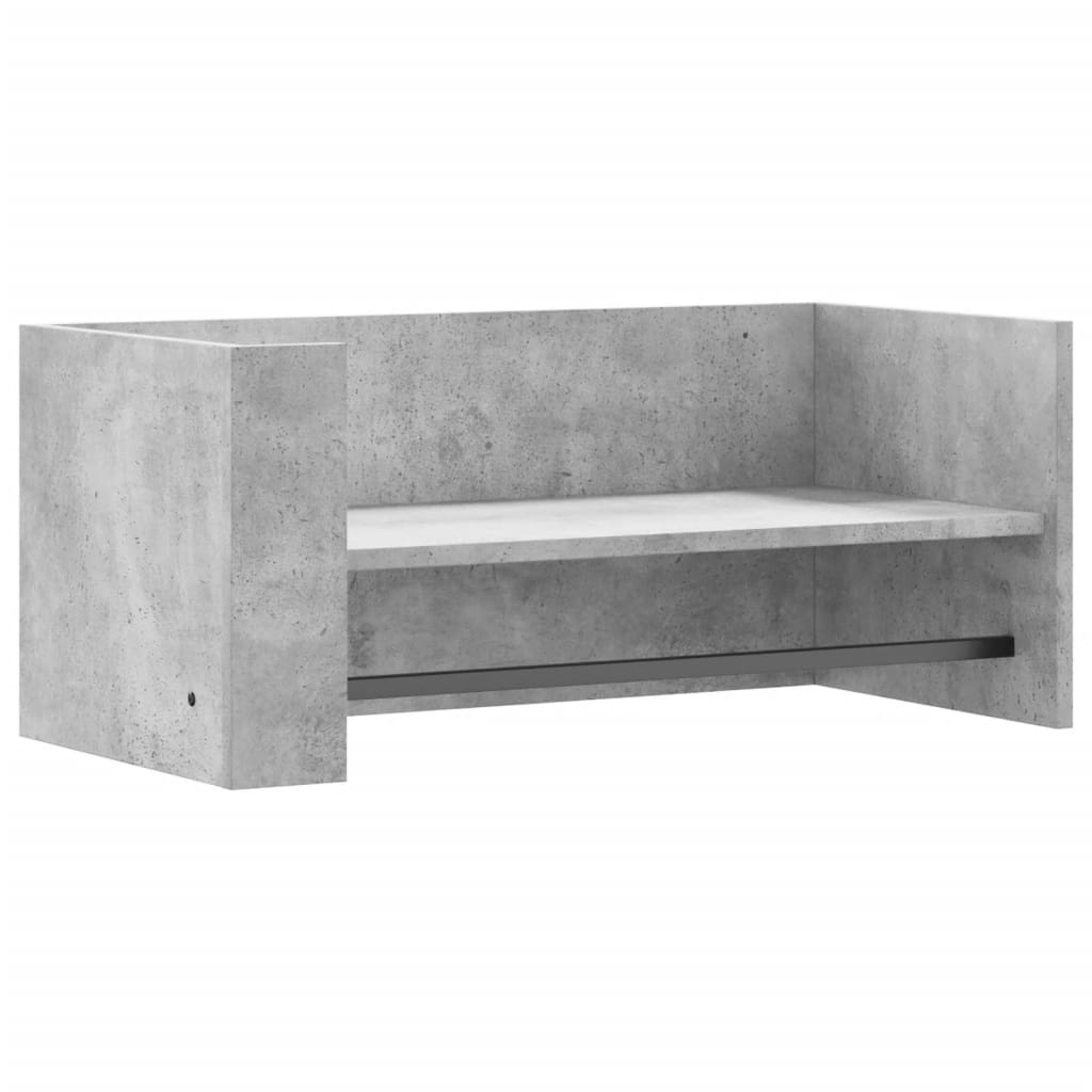 VidaXL Wandschap 70,5x35x30,5 cm bewerkt hout betongrijs
