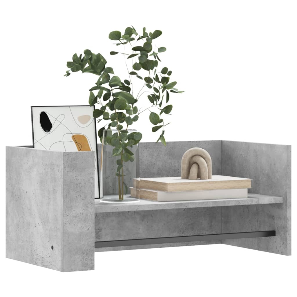 VidaXL Wandschap 70,5x35x30,5 cm bewerkt hout betongrijs